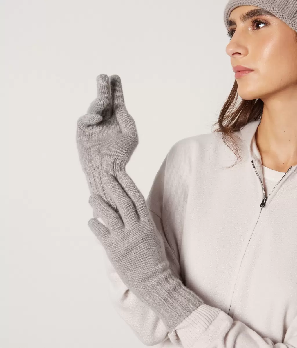 Rękawiczki Falconeri Rękawiczki Z Kaszmiru Ultrasoft Grey Kobieta - 1