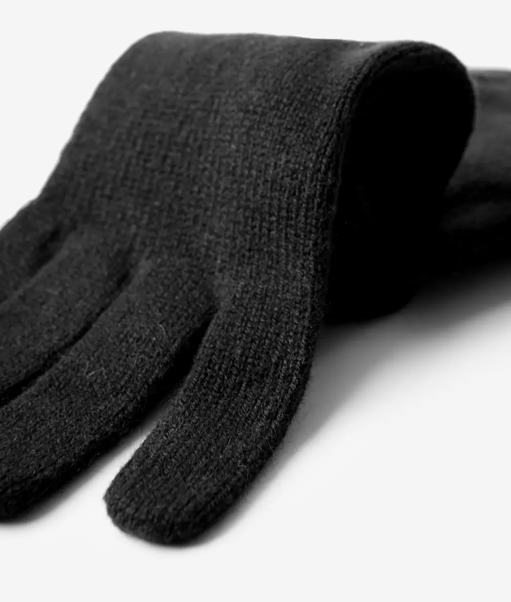 Rękawiczki Z Kaszmiru Ultrasoft Kobieta Falconeri Rękawiczki Black - 2
