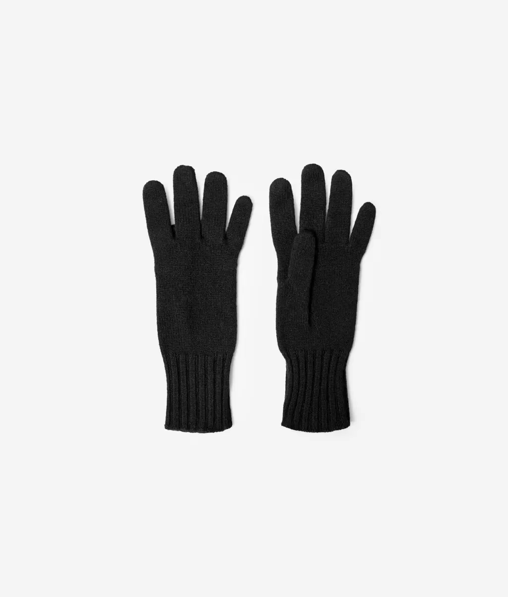 Rękawiczki Z Kaszmiru Ultrasoft Kobieta Falconeri Rękawiczki Black - 3