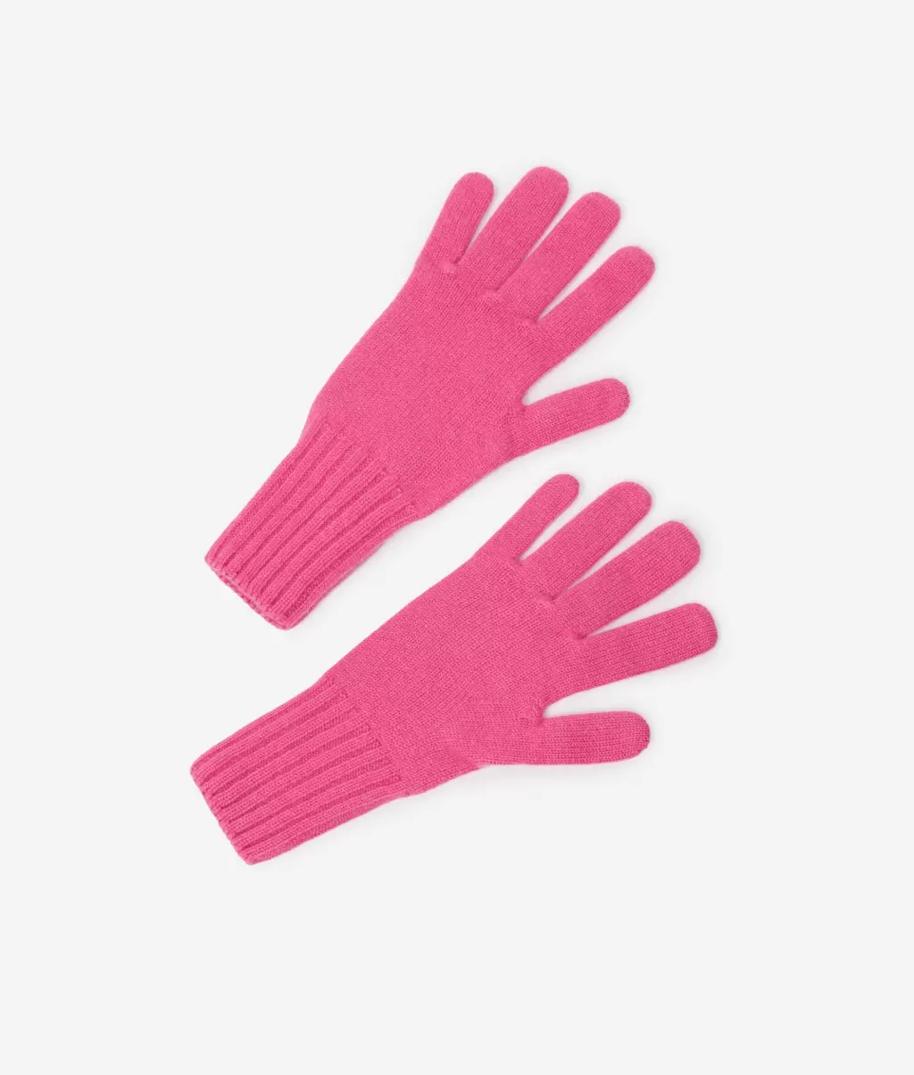 Rękawiczki Kobieta Pink Rękawiczki Z Kaszmiru Ultrasoft Falconeri - 2
