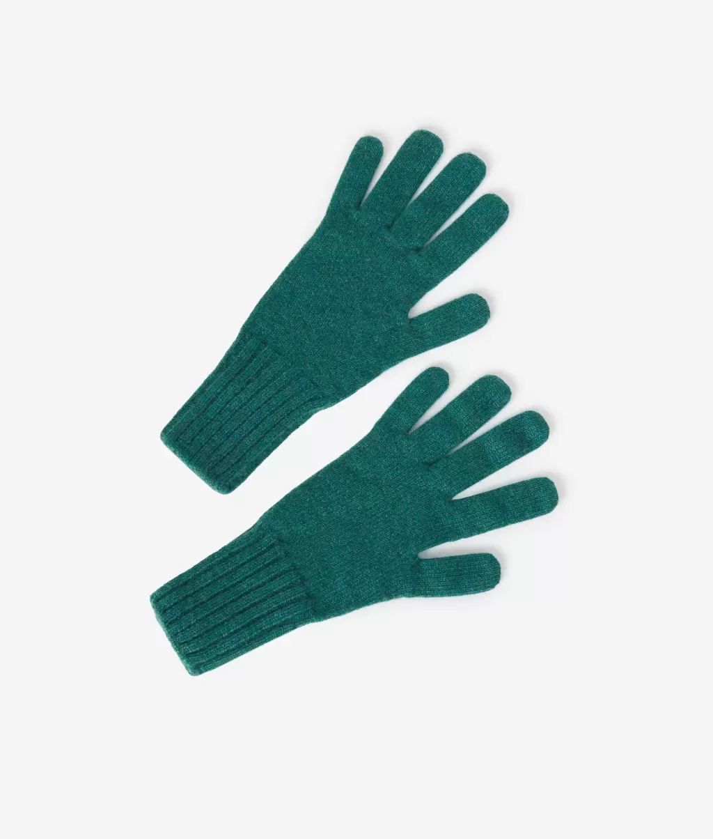 Rękawiczki Rękawiczki Z Kaszmiru Ultrasoft Kobieta Falconeri Dark_Green - 2