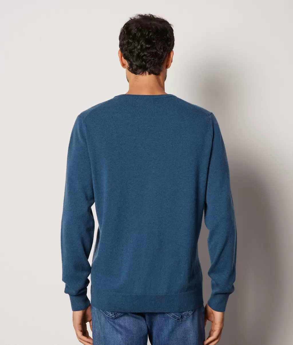 Mężczyzna Blue Falconeri Swetry Z Dekoltem W Serek Sweter Z Dekoltem W Serek Z Kaszmiru Ultrasoft - 2