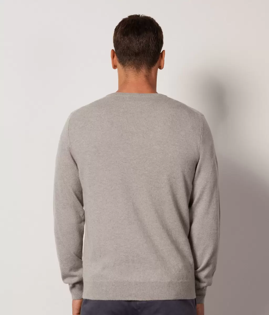 Falconeri Grey Mężczyzna Swetry Z Dekoltem W Serek Sweter Z Dekoltem W Serek Z Kaszmiru Ultrasoft - 2