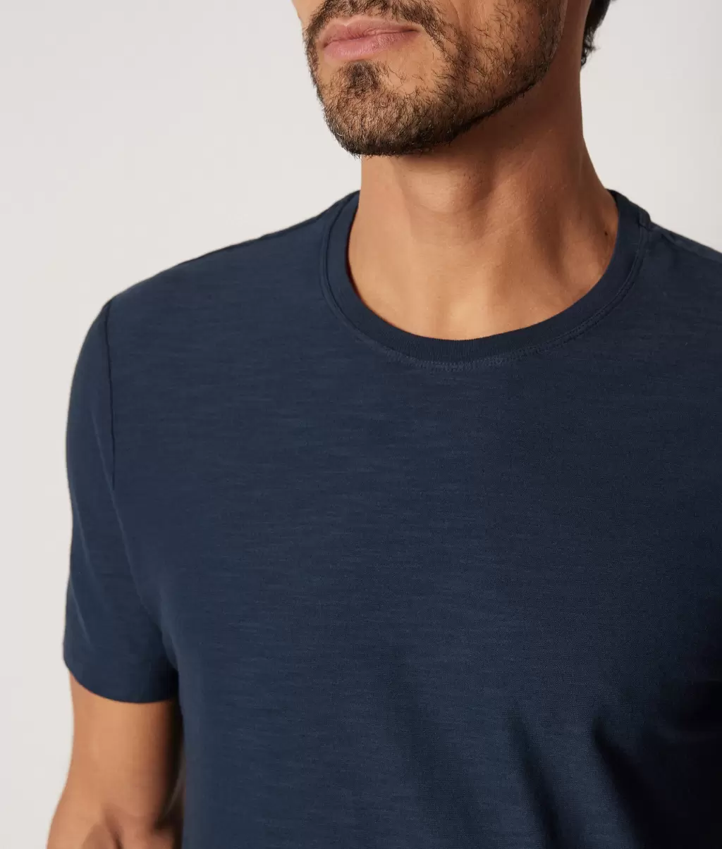 T-Shirty I Koszulki Polo Blue Koszulka Z Bawełny Twist Falconeri Mężczyzna - 3