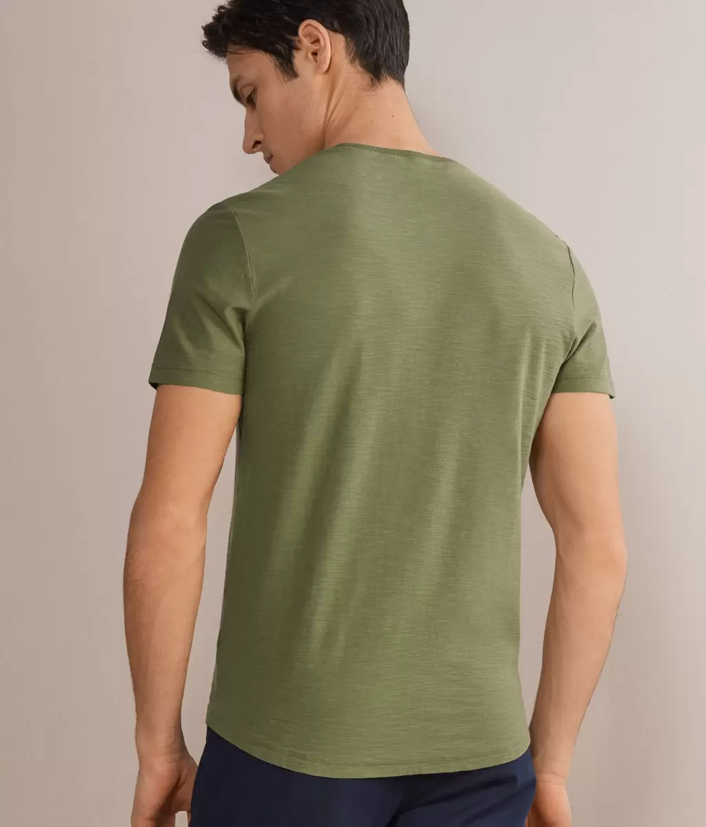 Green T-Shirty I Koszulki Polo Falconeri Koszulka Z Bawełny Twist Mężczyzna - 2