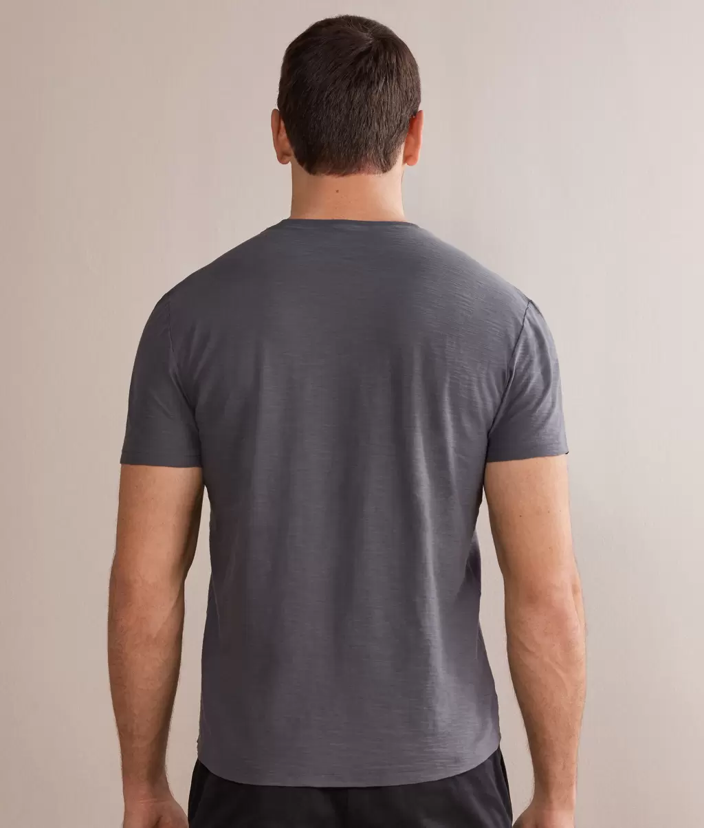 Grey Falconeri T-Shirty I Koszulki Polo Mężczyzna Koszulka Z Bawełny Twist - 2