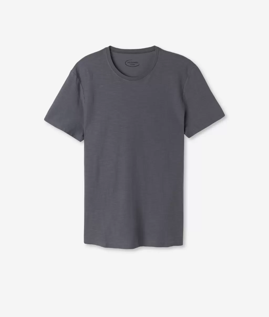 Grey Falconeri T-Shirty I Koszulki Polo Mężczyzna Koszulka Z Bawełny Twist - 4