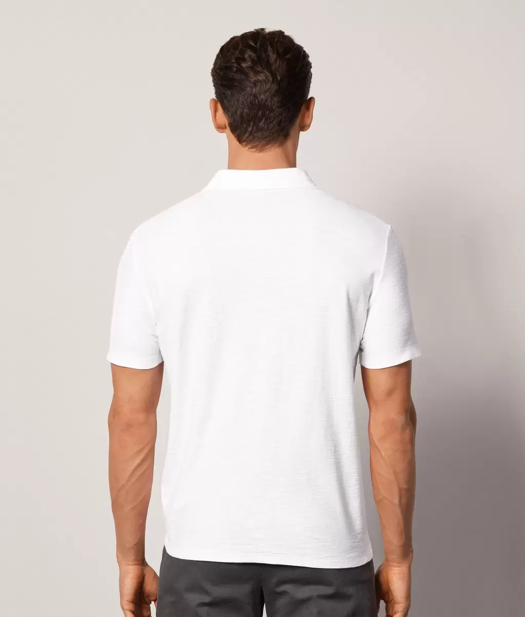 Falconeri Koszulka Polo Z Bawełny Twist White T-Shirty I Koszulki Polo Mężczyzna - 2