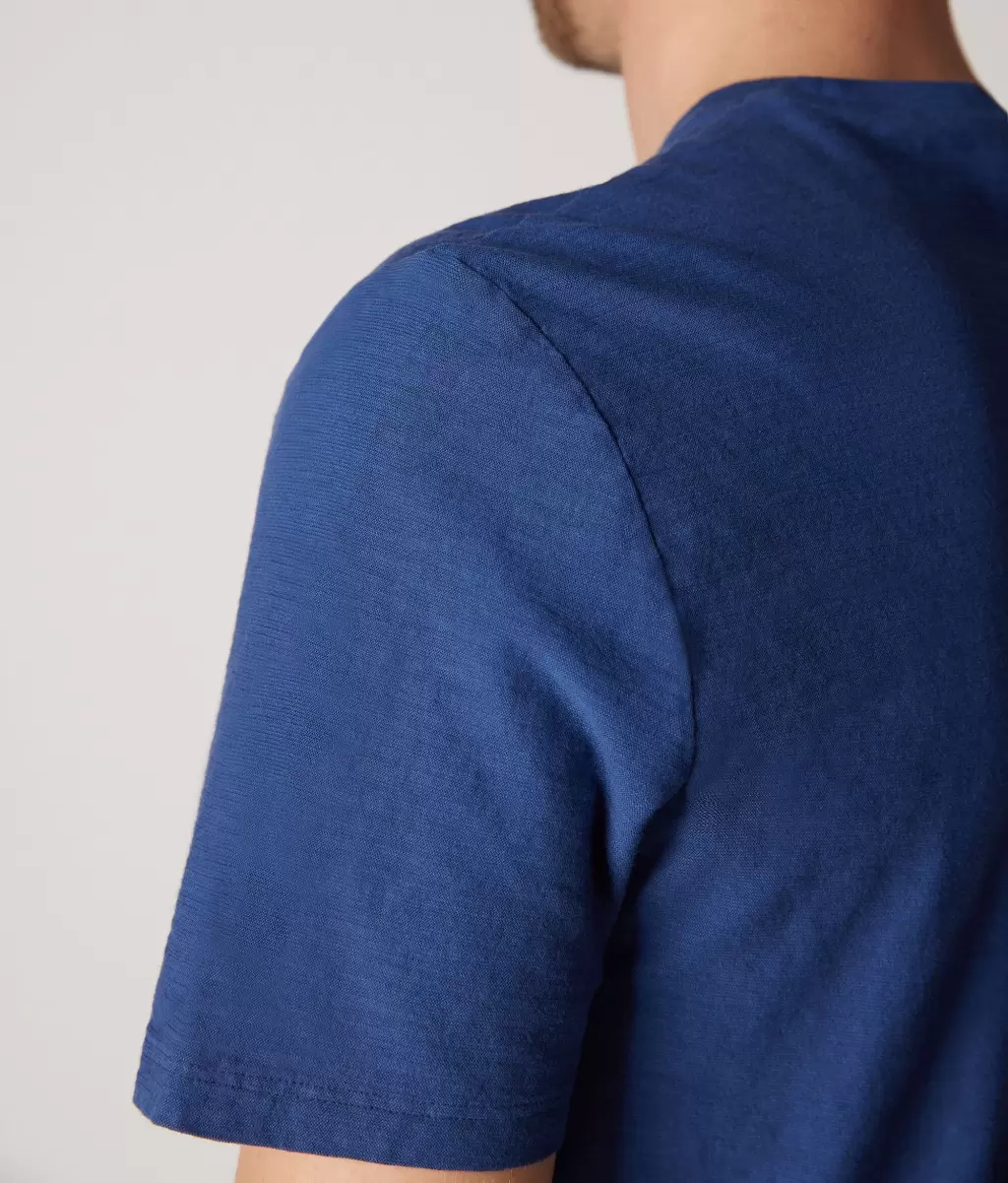 Koszulka Z Bawełny Twist Blue Falconeri T-Shirty I Koszulki Polo Mężczyzna - 3