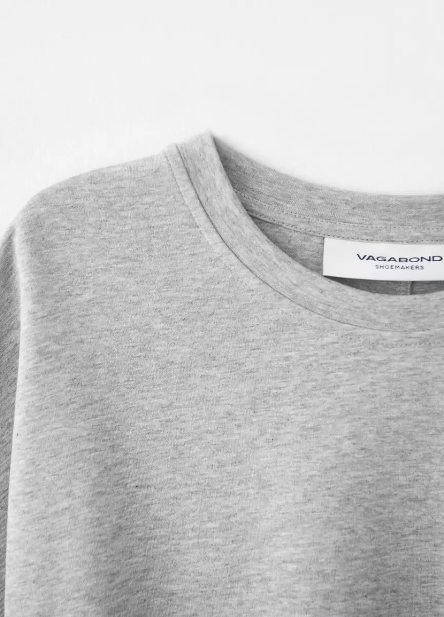 Boxy T-Shirt Kobiety T-Shirty Vagabond Szary Material Tekstylny Opakowanie - 2