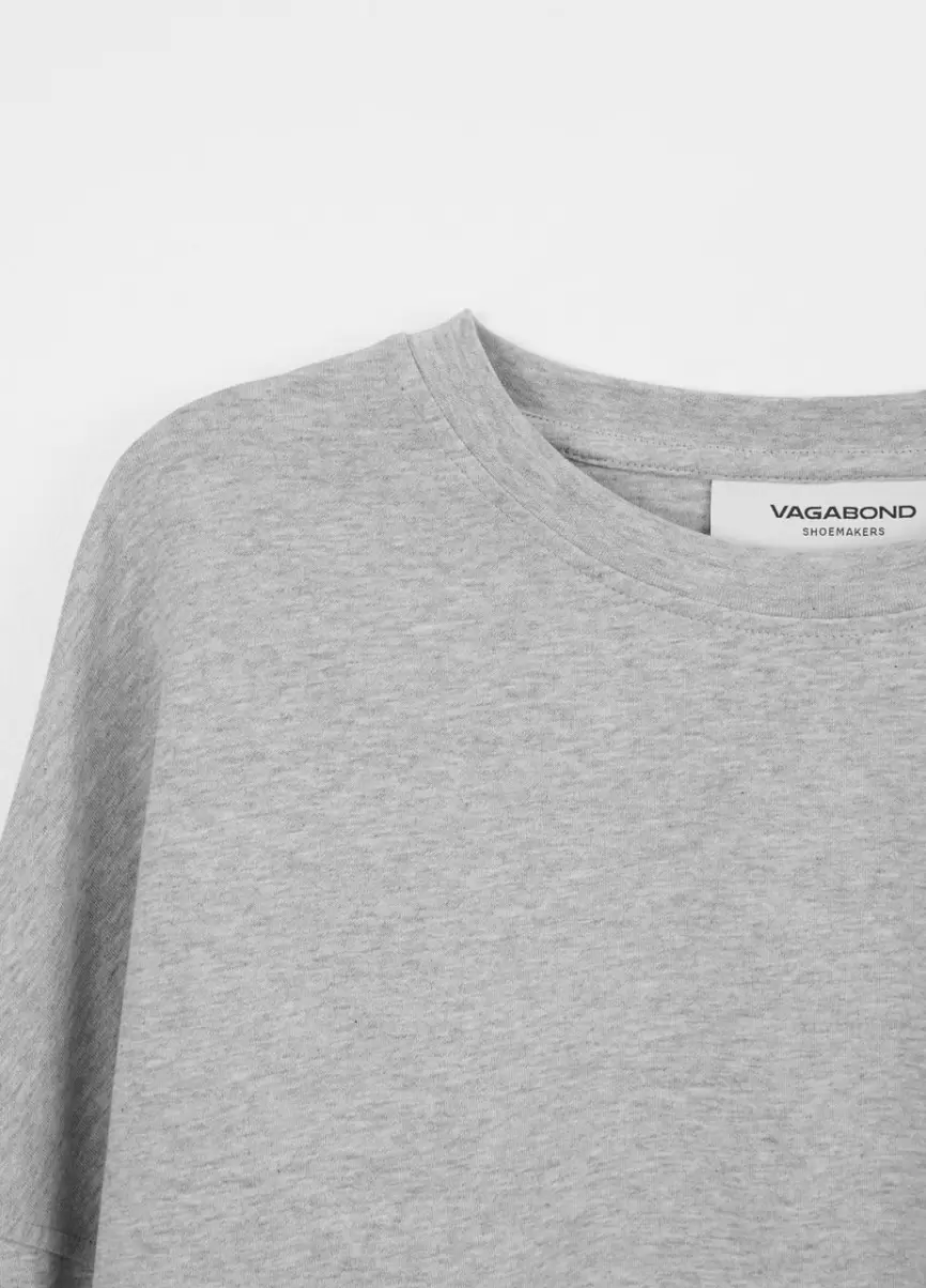 Rekomendowane Produkty T-Shirty Vagabond Kobiety Szary Material Tekstylny Boxy Long Sleeve T-Shirt - 2