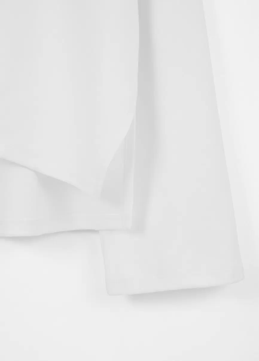 Boxy Long Sleeve T-Shirt Kobiety Bialy Material Tekstylny Vagabond Szybka Dostawa T-Shirty - 3