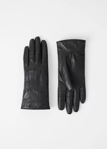 Rękawiczki Czarny Skóra Classic Glove W Kobiety Przedsprzedaż Vagabond