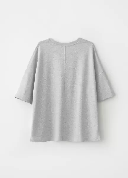 Boxy T-Shirt Kobiety T-Shirty Vagabond Szary Material Tekstylny Opakowanie