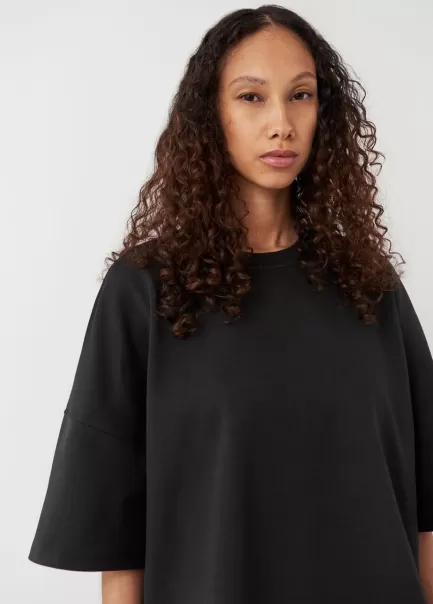 T-Shirty Vagabond Kobiety Boxy T-Shirt Czarny Material Tekstylny Wydajność