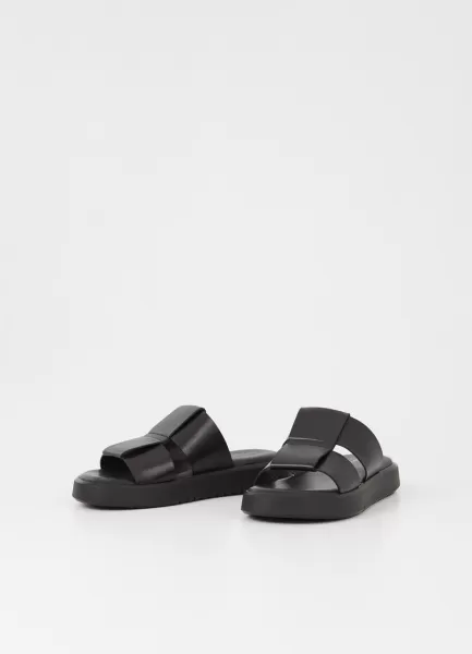 Nowy Produkt Sandały Vagabond Czarny Skóra Nate Sandaly Mężczyźni